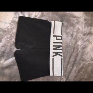 Pink Victoria secret yoga shorts